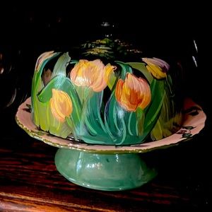 COPY - Lesal  Handcrafted & Handpainted   Cakeplate